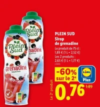 Plein Sud Sirop de grenadine