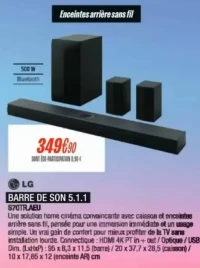 LG BARRE DE SON 5.1.1