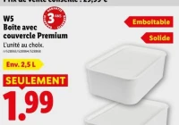 W5 Boîte avec couvercle Premium