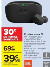 Ecouteurs sans fil JBL