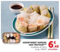 Assortiment vapeurs Asia Traiteur