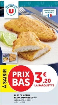 FILET DE MERLU BLANC MEUNIERE U