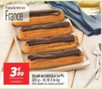 Éclair au chocolat x4 