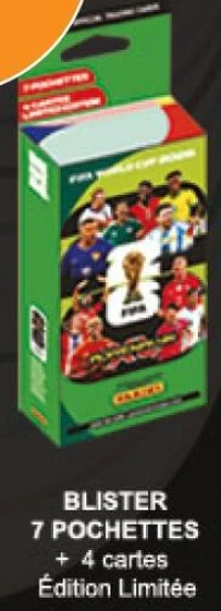Panini Adrenalyn FIFA World Cup 2026 Blister 7 Pochettes + 4 Cartes Édition Limitée