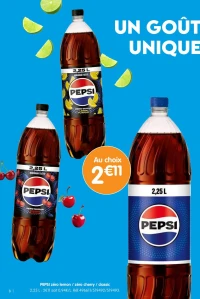 PEPSI zéro lemon / zéro cherry / classic