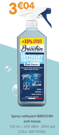 Spray nettoyant BRIOCHIN anti-traces