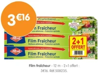 Film fraîcheur Albal - 12 m - 2+1 offert