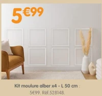 Kit moulure alber x4 - L 50 cm