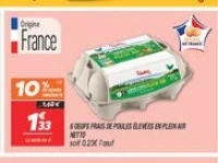 6 oeufs frais de poules élevées en plein air Netto
