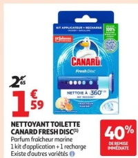 Nettoyant Toilette Canard Fresh Disc