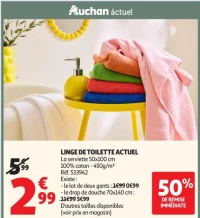 LINGE DE TOILETTE ACTUEL