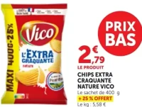 Chips Extra Craquante Nature Vico