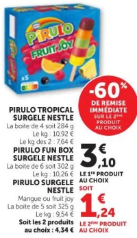 PIRULO TROPICAL SURGELE NESTLE / PIRULO FUN BOX