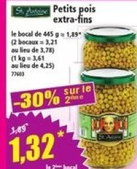 St. Antoine Petits pois extra-fins