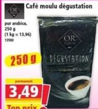 OR Café moulu dégustation