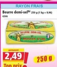 Moulin d'Or Beurre demi-sel