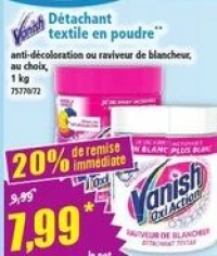 Vanish Détachant textile en poudre