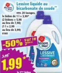 Maison Net Lessive liquide au bicarbonate de soude