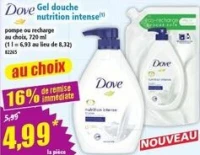 Dove Gel douche nutrition intense