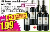 IGP Terres du midi rouge Vols d'été