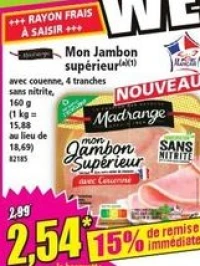 Madrange Mon Jambon supérieur avec couenne