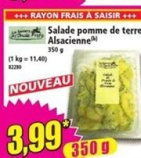 Salade pomme de terre Alsacienne