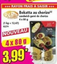 Bokatta Bokatta au chorizo