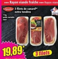 Le Gaulois 3 filets de canard