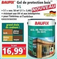 BAUFIX Gel de protection bois 5 L