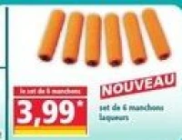 Set de 6 manchons laqueurs