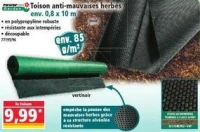 Toison anti-mauvaises herbes