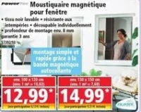 Powertec Moustiquaire magnétique pour fenêtre