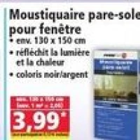 Moustiquaire pare-soleil pour fenêtre