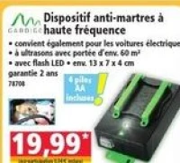 Gardigo Dispositif anti-martres à haute fréquence