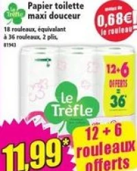Le Trèfle Papier toilette maxi douceur