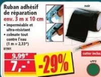 Ruban adhésif de réparation env. 3 m x 10 cm