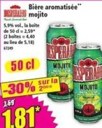 DESPERADOS Bière aromatisée mojito