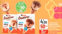 Kinder Bueno White ou Classic 4 Cônes glacés
