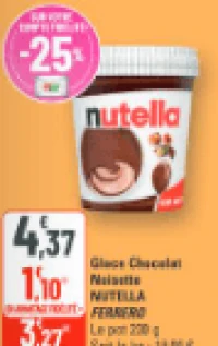Nutella Glace Chocolat Noisette