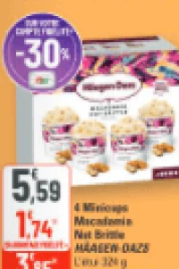 Häagen-Dazs 4 Minicups Macadamia Nut Brittle