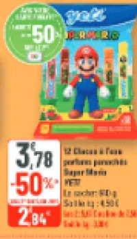 Yeti Super Mario 12 Glaces à l'eau parfums panachés