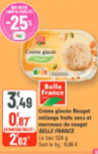 Belle France Crème glacée Nougat