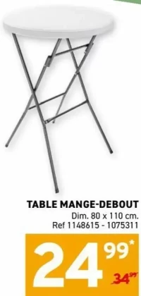 Table mange-debout