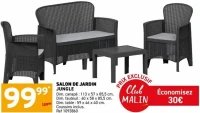 Salon de jardin Jungle