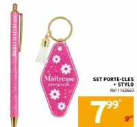 SET PORTE-CLES + STYLO