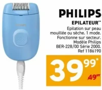 Philips Epilateur BER-228/00 Série 2000