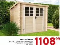 ABRI DE JARDIN Dim. 238 x 238 cm