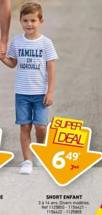 SHORT ENFANT