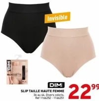 DIM SLIP TAILLE HAUTE FEMME
