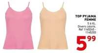 TOP PYJAMA FEMME